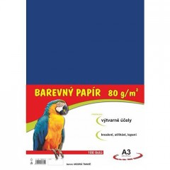 Papír pro VV A3/100/80g-tm.modrý